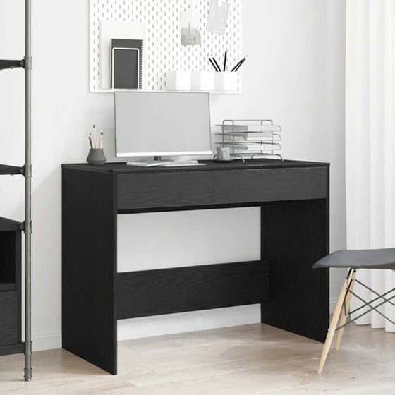 Γραφείο VidaXL από Τεχνητό Ξύλο 101x50x76,5 cm - Μαύρη Δρυς image 1