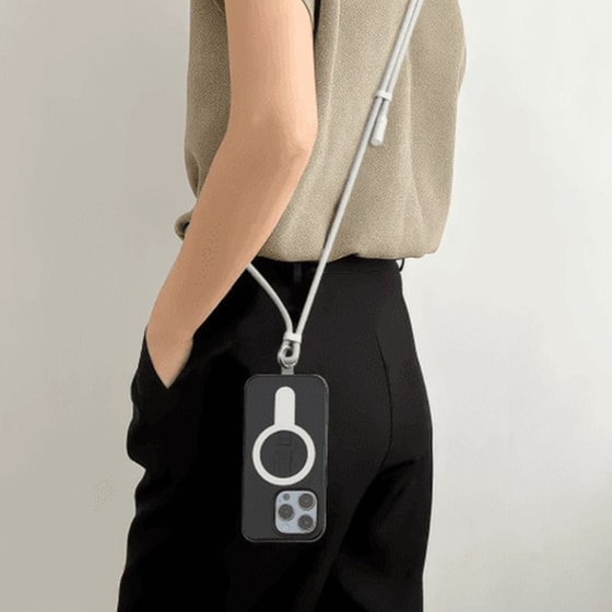 Καλώδιο δεδομένων SBOX με Lanyard USB-C σε USB-C 60W 1.5m - White image 2