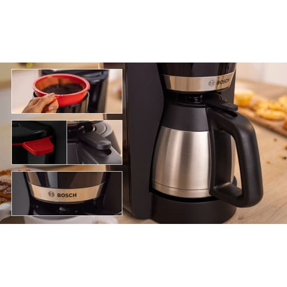 BOSCH TKA6M273 1.1 L 1000 W Μαύρο Καφετιέρα Φίλτρου image 5
