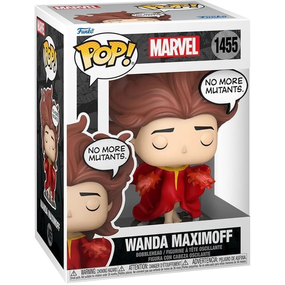Funko Pop! Comics: Marvel - Wanda Maximoff (No More Mutants) #1455 Bobble-Head Vinyl Figure image 1