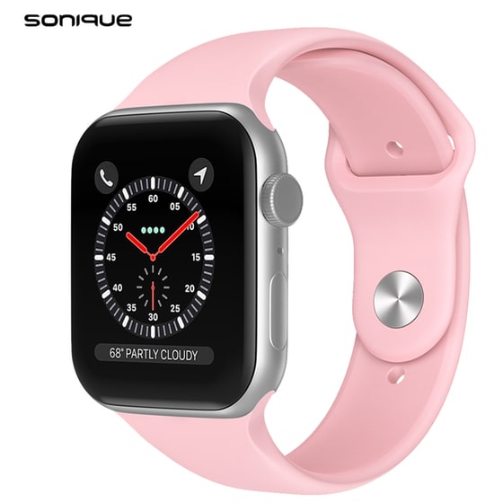Λουράκι Sonique Σιλικόνης για Apple Watch 49mm - Ροζ image 1