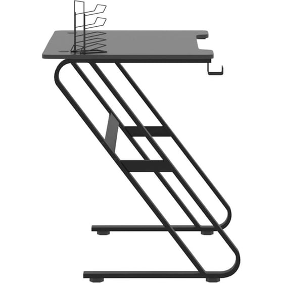 Γραφείο Gaming VidaXL με Πόδια σε Σχήμα ZZ 90x60x75 cm - Μαύρο image 5