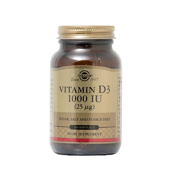 Solgar Vitamin D3 1000iu (25μg) - 100 κάψουλες image 0