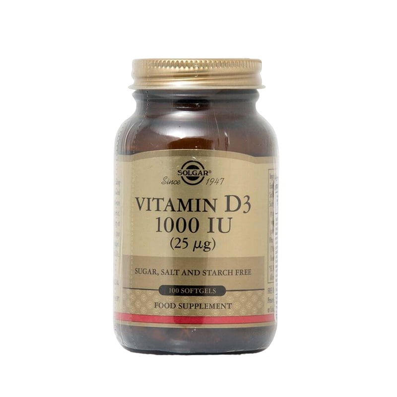 Solgar Vitamin D3 1000iu (25μg) - 100 κάψουλες