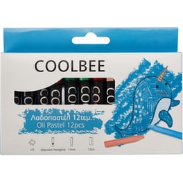 Λαδοπαστέλ Coolbee Με Εξαγωνη Μυτη 12 Τεμάχια