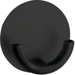 Κρεμαστράκι Αυτοκόλλητο Wenko Rondo Black από Ανοιξείδωτο Ατσάλι 5.5x2.5cm - Μαύρο