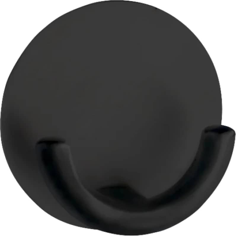 Κρεμαστράκι Αυτοκόλλητο Wenko Rondo Black από Ανοιξείδωτο Ατσάλι 5.5×2.5cm – Μαύρο