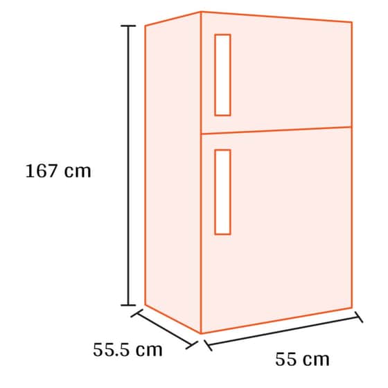 OMNYS WNT-E167IN Total No Frost 247 Lt Inox Δίπορτο Ψυγείο image 1