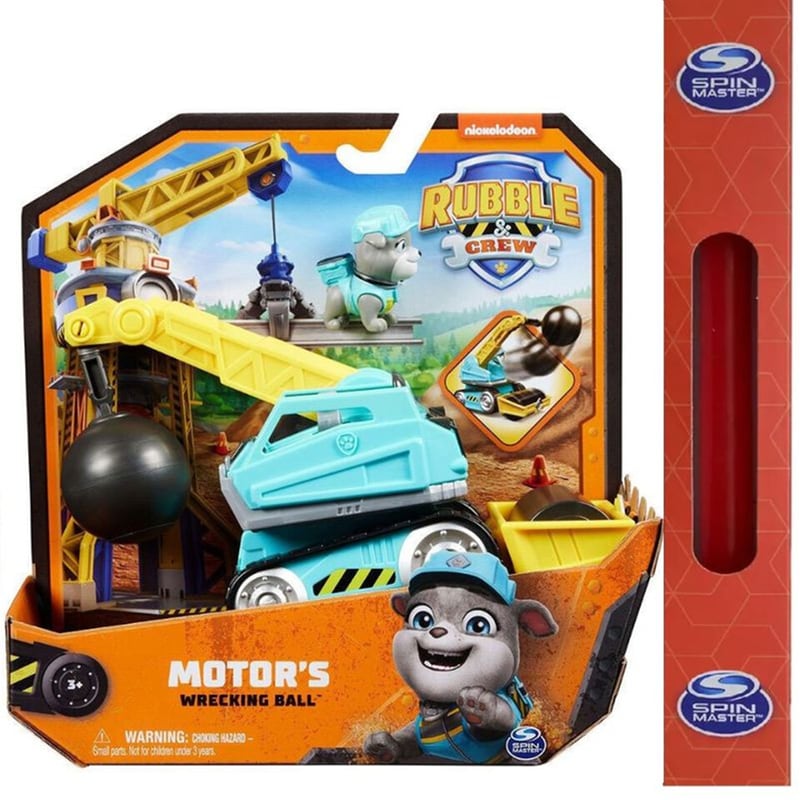 SPIN MASTER Παιχνιδολαμπάδα Spin Master Paw Patrol: Rubble N Crew - Motors Wrecking Ball (20150802)