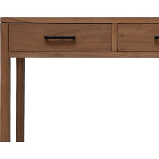 Γραφείο VidaXL με Συρτάρια από Μασίφ Ξύλο Teak 80x50x75 cm - Φυσικό image 6