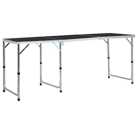 Vidaxl Τραπέζι Κάμπινγκ Πτυσσόμενο Γκρι 180 X 60 Εκ. Αλουμινίου image 0