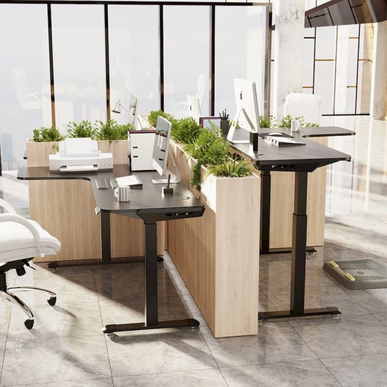 Γραφείο Γωνιακό Gaming/ Εργασίας Eureka Ergonomic ERK-EGD-L60R-B-US 155x106x76-123cm image 6