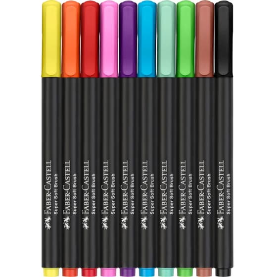 Μαρκαδόροι Faber Castell Black Edition Brush Pens (10 Τεμάχια) image 1