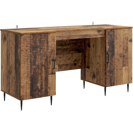 Γραφείο VidaXL από Επεξεργασμένο Ξύλο 142,5x50x75 cm - Παλιό Ξύλο image 0