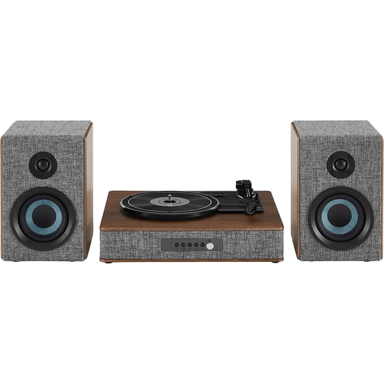 Πικάπ Crosley Aria CR7020A-GY4 Με Εξωτερικά Ηχεία - Γκρι image 0