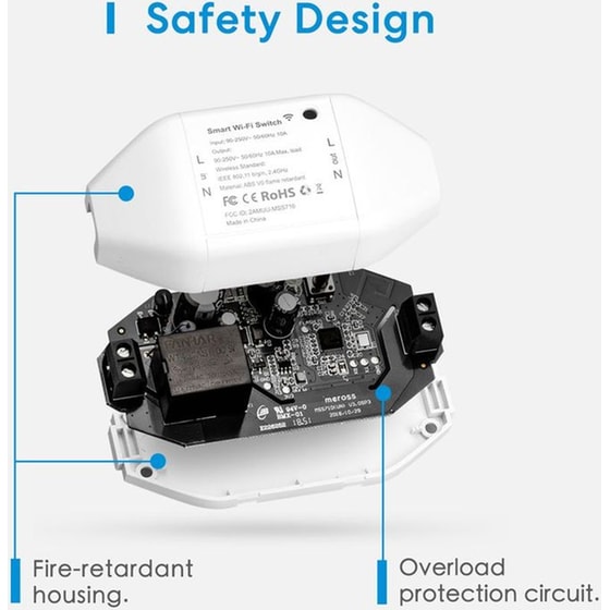 Έξυπνος διακόπτης Meross MSS710-UN με Wi-Fi image 4