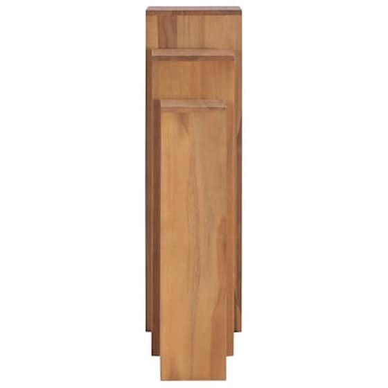 Vidaxl Σετ Ανθοστήλες 3 Τεμαχίων Από Μασίφ Ξύλο Teak image 2