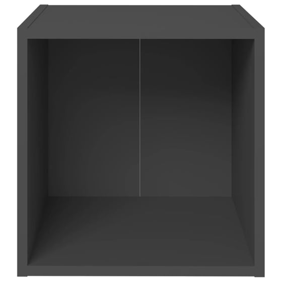 Έπιπλο Τηλεόρασης VidaXL από Μοριοσανίδα 37x35x37cm - Γκρι image 1