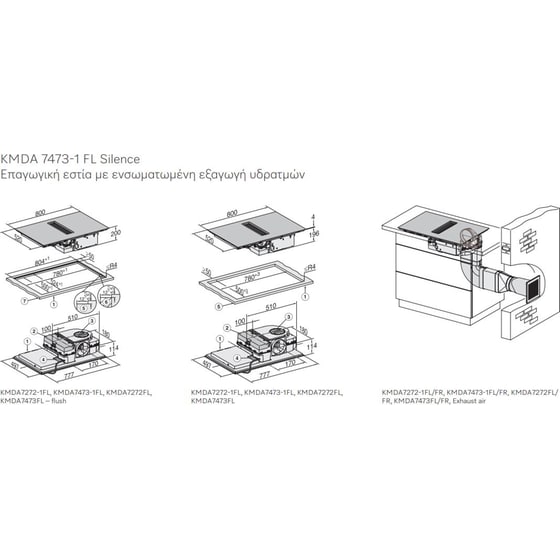 MIELE KMDA7473-1FL 80 cm Μαύρο Επαγωγική Εστία Αυτόνομη image 6