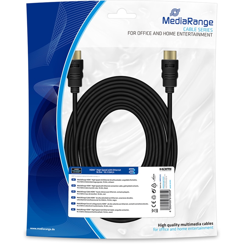 MEDIARANGE Καλώδιο MediaRange MRCS212 HDMI Male σε HDMI Male - 10m