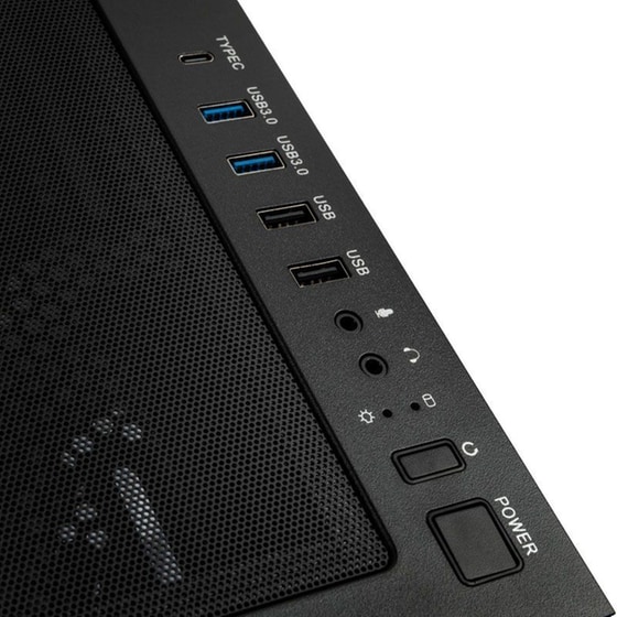 Κουτί Desktop Kolink Unity Peak ARGB Midi Tower Showcase - ATX 400mm Clearance 4 ARGB Fans - Μαύρο image 3