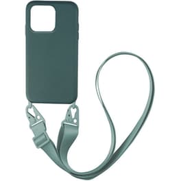 Θήκη Apple iPhone 13 Pro Max - My Colors Carryhang Liquid Silicone - Πράσινο