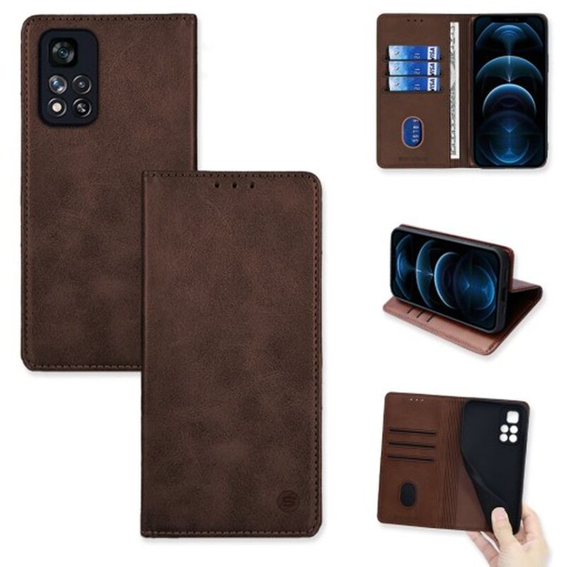Θήκη Xiaomi Redmi Note 11 Pro+ 5G - Sonique Vintage Magnet Book - Καφέ
