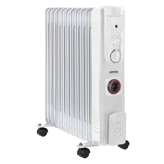 CRYSTAL HOME 17812 Καλοριφέρ Λαδιού 2500W Λευκό image 0