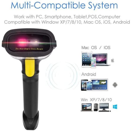 NETUM 3-in-1 Scanner Χειρός Bluetooth Ασύρματο Ανάγνωση 2D και QR Barcodes image 1