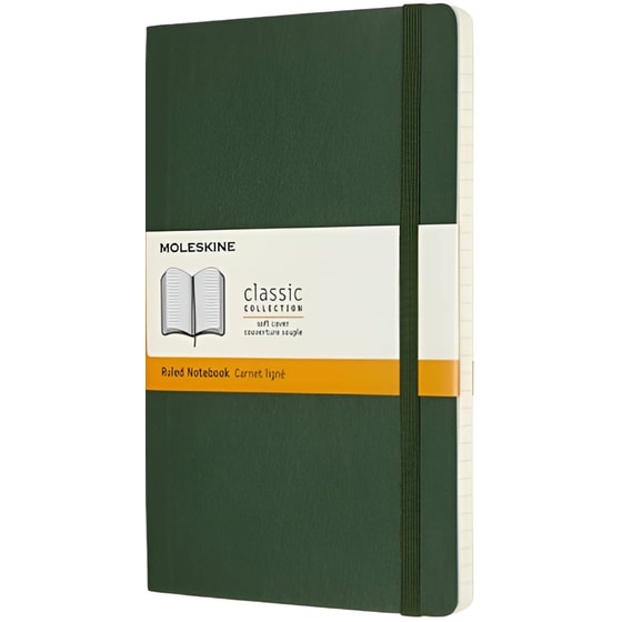 Σημειωματάριο Moleskine Ριγέ Cahier Myrtle Green Large (3 Τεμάχια) image 0