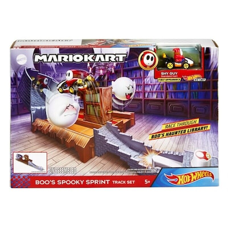 Hot Wheels Mario Kart Πίστες Επιπέδων – Gnm23 Boos Spooky Sprint