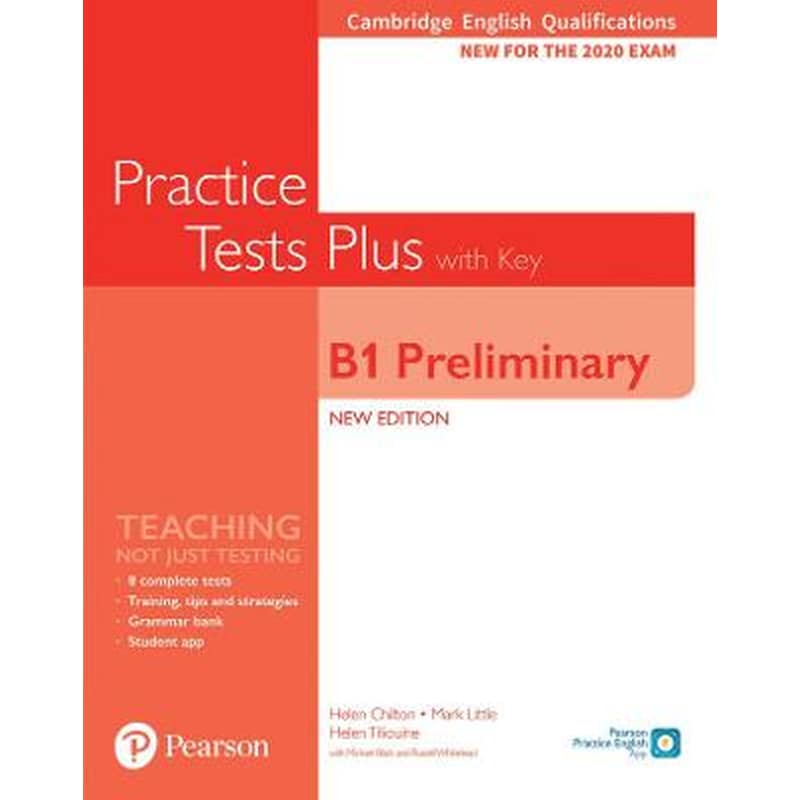 Cambridge English Qualifications- B1 Preliminary New Edition Practice Tests Plus Students Book with key