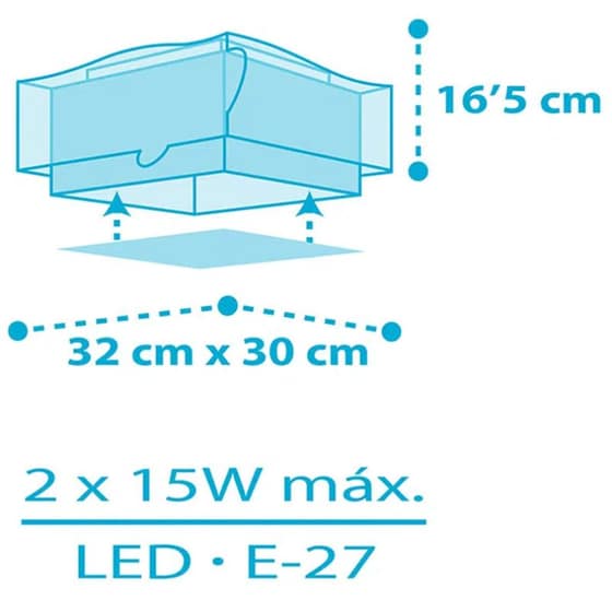 Παιδικό Φωτιστικό Οροφής Ango Little Shark Πλαφονιέρα 63476 image 4