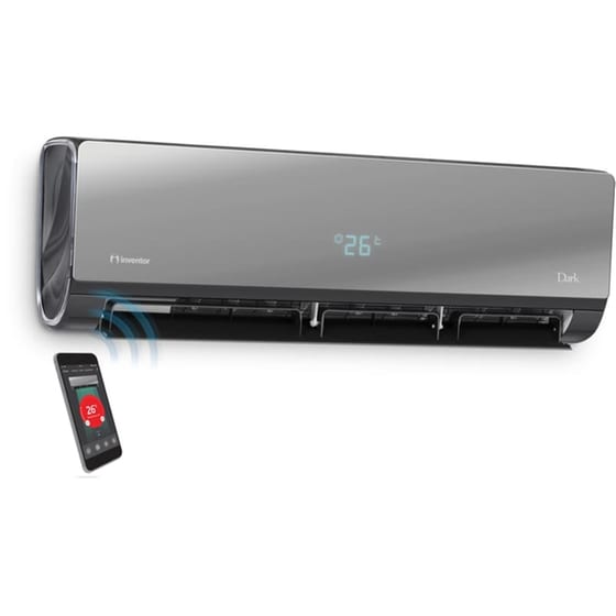 INVENTOR Dark DR2VI-09/DR2VO-09 Κλιματιστικό Inverter 9.000 BTU A+++/A+++ με Ιονιστή & WiFi image 2