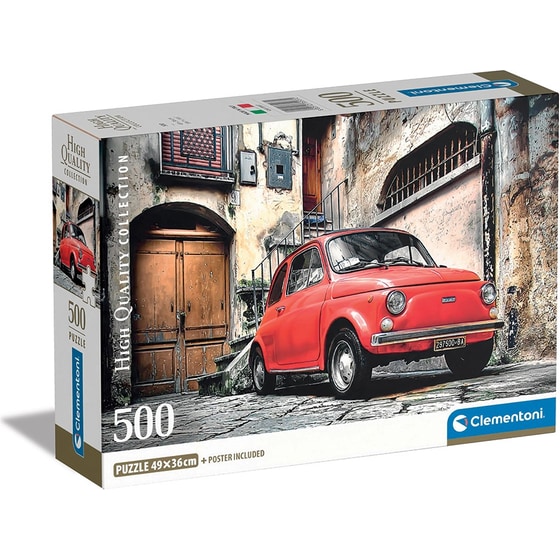Παζλ Clementoni High Quality Collection Fiat 500 - Compact Box (500 Κομμάτια) image 0