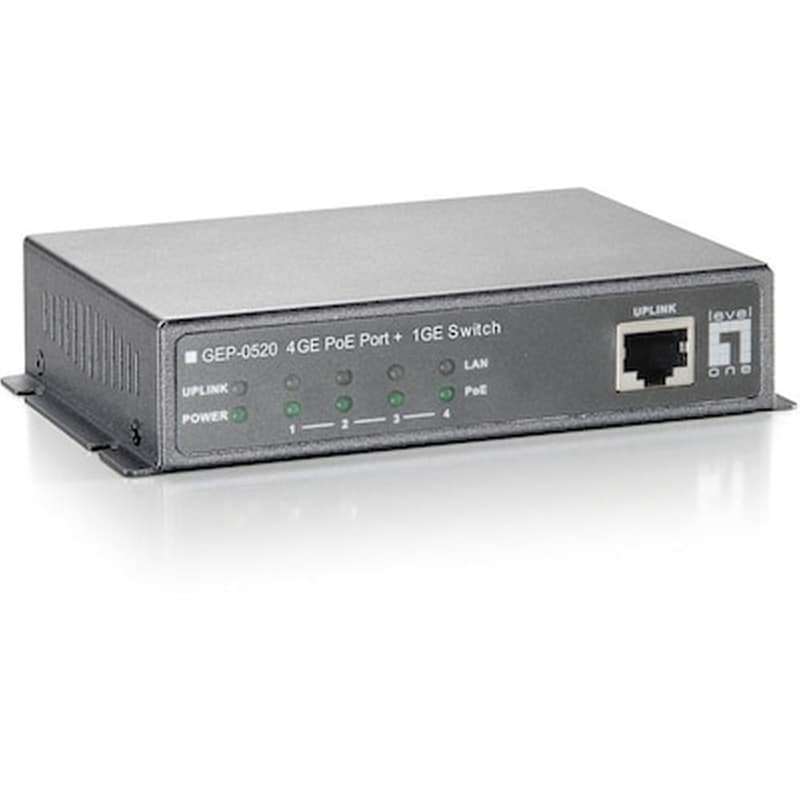 LEVEL ONE LevelOne GEP-0520 Network Switch Gigabit Ethernet (1000 Mbps) PoE Support