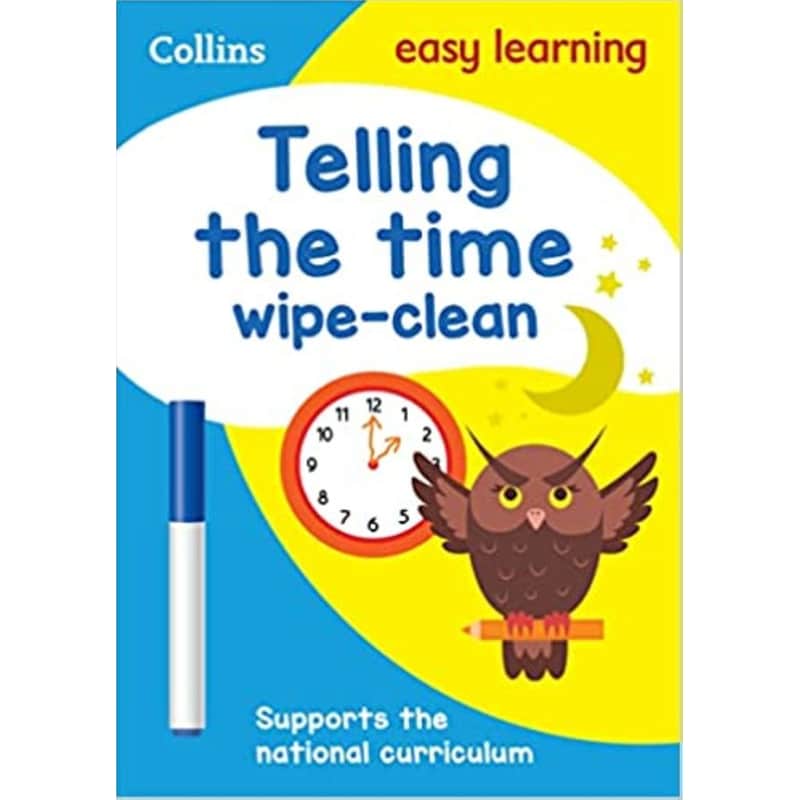 Telling The Time Wipe Clean Activity Book