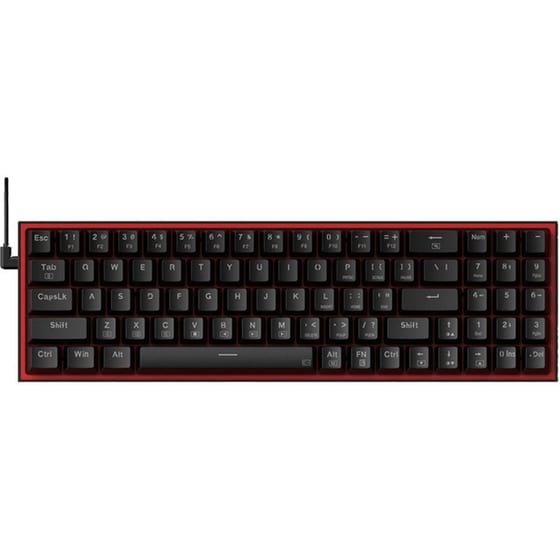Redragon K628 Μηχανικό Gaming Ενσύρματο Πληκτρολόγιο RGB Μαύρο (US) image 1