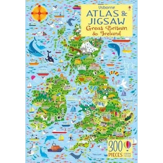Usborne Atlas & Jigsaw Great Britain & Ireland image 0