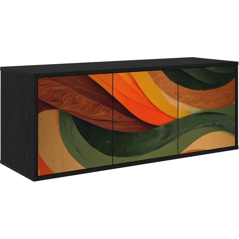 Έπιπλο Τηλεόρασης VidaXL BONN Επιτοίχιο 102 x 33 x 40 cm - Μαύρη Δρυς