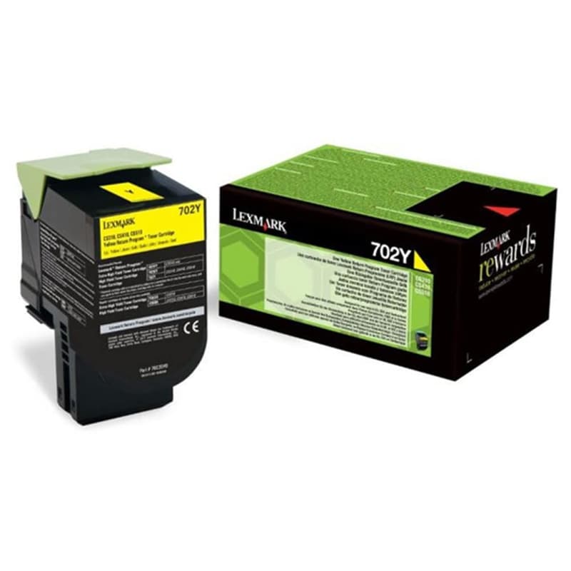 Toner Lexmark 702Y 1K 70C20Y0 - Yellow