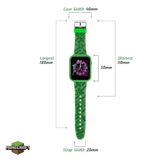Smartwatch Disney Minecraft Creeper 40mm - Πράσινο image 4