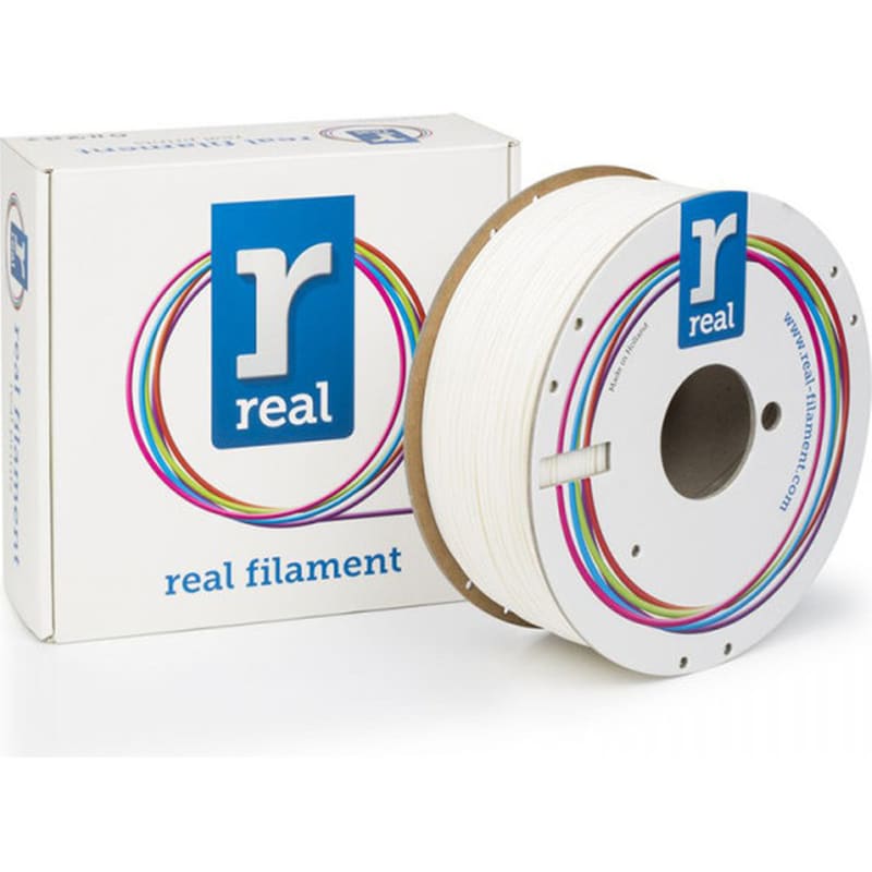 Real Filaments νήμα 3D εκτυπωτή ABS Plus - 1kg 1.75mm - Λευκό