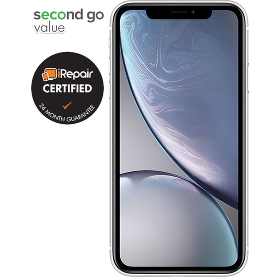 Μεταχειρισμένο Apple iPhone XR 64GB White second go value Certified by iRepair image 1