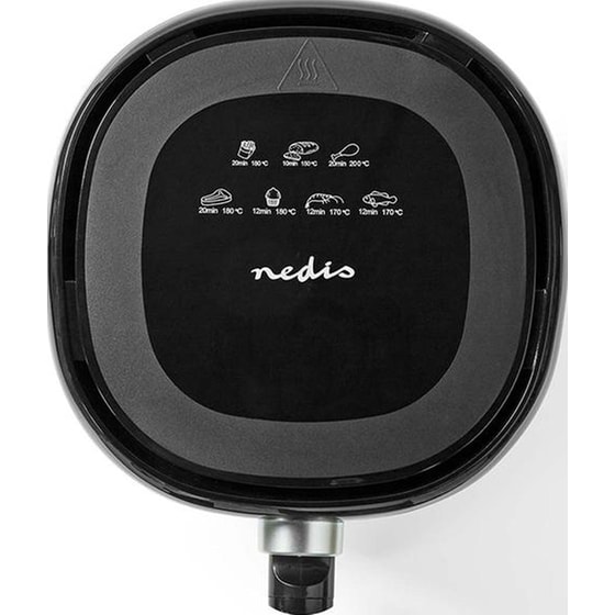 NEDIS KAAF130BK με Αποσπώμενο Κάδο 1500 W 3 L Μαύρο Φριτέζα Αέρος image 3