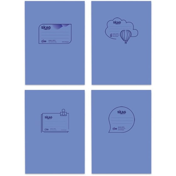 Τετράδιο Καρφίτσα SKAG B5 Μπλε 50 Φύλλων (1 Τεμάχιο) image 0