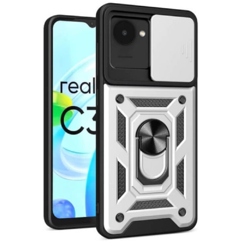 BODYCELL Θήκη Realme C30 - Bodycell Armor Slide - Ασημί