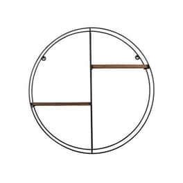 Ραφιέρα 24mall Gladiolo από Μέταλλο/Ξύλο 60x15x60 cm - Ανθρακί/Μαύρο