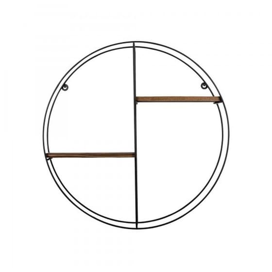 Ραφιέρα 24mall Gladiolo από Μέταλλο/Ξύλο 60x15x60 cm - Ανθρακί/Μαύρο image 0