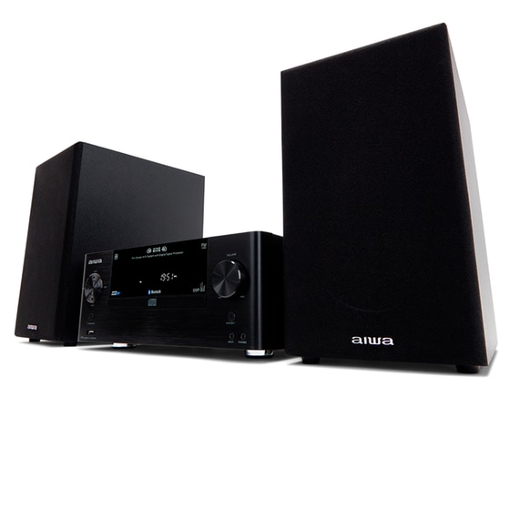 Ηχοσύστημα Aiwa MSBTU-500 2.0 50W Με CD/Digital Media Player - Μαύρο image 1